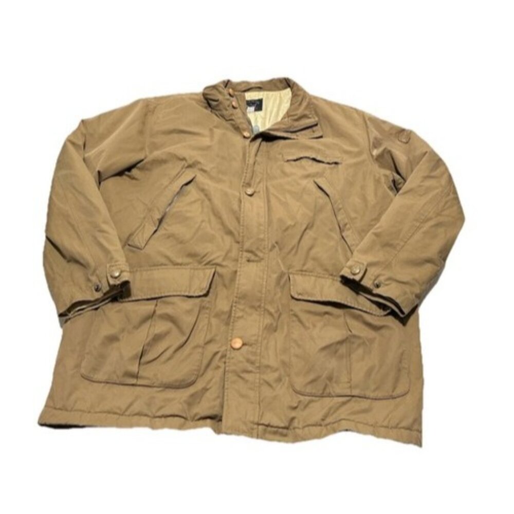 PAUL & SHARK Men's Coat Jacket Size XL Tan Full Zip Utility Coat